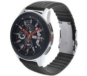 Correa Silicona Con Cierre Ajustable De Acero Para Garmin Fenix 6s Pro Solar Gris