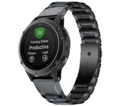 Correa Acier Con Resina Ajustable Zafiro Para Garmin Fenix 6 Solar