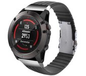 Correa Silicona Con Cierre Ajustable De Acero Para Garmin Fenix 7 - Sapphire Solar Edition Gris