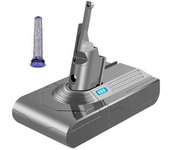 Adaptador De Batería V8 De 21,6 V + Prefiltro. Compatible Con Baterías V8. Aspiradora V8 Absolute V8 Animal.