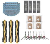 Kit De Repuesto Para Bolsa De Polvo, Filtros Y Cepillos De Rodillo Para Aspiradoras Robot Ecovacs Deebot Ozmo T8 T8 Aivi.