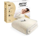 Imetec 16799 Manta Eléctrica Y Almohadilla 55 W Blanco Lana