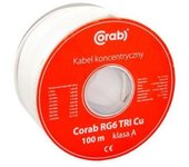 Coaxial Cable Rg6 Tri Cu Corab ( 100m Spool ) Class A