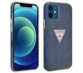 Funda Iphone 12 Mini Guess Jeans Series Efecto Denim - Azul Oscuro