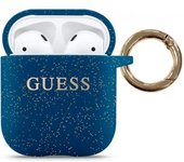 Funda Guess Silicona Para Apple Airpods 1 | Airpods 2 Color Azul