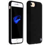 Carcasa Protectora Iphone 7 / 8 Bmw Piel Auténtica Bumper Silicona – Negra