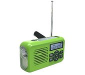 Radio Digital Multifuncional De Emergencia Con Manivela, Radio Fm/am, Pronóstico Del Tiempo Wb, Linterna, Cargador De Teléfono - -