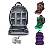 Mochila Para Cámara, Mochila Para Fotos, Impermeable, Para Canon, Nikon Y Sony, Con Trípode (usb Violeta) Fiis - -