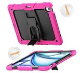Funda De Silicona Hídrica Para Pc Para Ipad Air 13 (2024) - - Rosa Roja