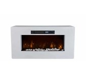 Chemin Arte 121 2000w Chimenea Eléctrica Con Efecto De Llama, Blanco