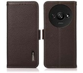 Funda Magnética Para Teléfono Móvil Xiaomi Redmi A3/poco C61 4g, Funda De Piel De Vaca Auténtica Con Bloqueo Rfid