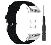 Correa Para Garmin Forerunner 45/45s/swim 2 Correa De Reloj Universal De Lona De Nailon Negra Yemaesre