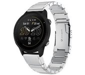 Correa Para Garmin Forerunner 955 Correa De Reloj De Acero Inoxidable Con Concha De Tortuga De 22 Mm Plata Yemaesre
