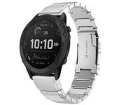 Correa Para Garmin Tactix Delta 26 Mm Turtle Shell Correa De Reloj De Acero Inoxidable Plata Yemaesre