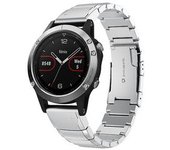 Correa Para Garmin Fenix ​​​​5 22 Mm Turtle Shell Correa De Reloj De Acero Inoxidable Plata Yemaesre