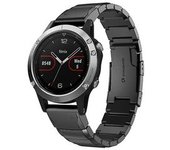 Correa Para Garmin Fenix ​​​​5 22 Mm Turtle Shell Correa De Reloj De Acero Inoxidable Negra Yemaesre