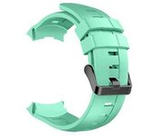 Correa Para Suunto Ambit3 Correa De Reloj De Silicona Vertical 24 Mm Verde Menta Yemaesre