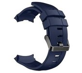 Correa Para Suunto Ambit3 Correa De Reloj De Silicona Vertical 24 Mm Azul Oscuro Yemaesre