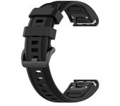 Correa De 22 Mm Para Garmin Fenix ​​​​7/fenix ​​​​6/fenix ​​​​5, Yemaesre Correa De Reloj De Ajuste Rápido Impermeable De Silicona Negra