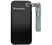 Disco Duro De Bolsillo Con Llavero Ssd, Usb 3.2, Type-c 2tb Negro-gris