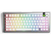 Teclado Mecânico Glorious Gmmk 3 Pro Wireless 75% Prateado