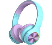 Powerlocus Pled Rgb Turquesa/violeta - Auriculares Inalámbricos Para Niños