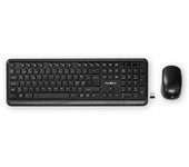 Paquete De Teclado Inalámbrico Qwerty Holandés Con Ratón Inalámbrico Y Nanorreceptor Usb