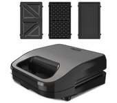 Black & Decker Bxsa754e Sandwichera 750 W Negro, Marrón