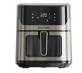 Freidora Baja En Grasas Independiente Black & Decker Bxaf6500e De 6,5 L Y 1600 W, Color Negro Y Gris
