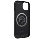 Carcasa Cuero Ecológico Magsafe Spigen Iphone 13 Pro Max Efecto Estriado Negro