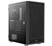 Aerocool Graphitev1, Caja Pc Atx, Lateral De Cristal Templado, Panel Frontal Mesh, Negro