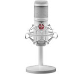 Mars Gaming Mmicxw, Micrófono Estudio Profesional Led, Mute, Usb Y Jack 3.5mm, Blanco