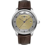 Zeppelin 562-5 Reloj De Pulsera Para Hombre Automático Friedrichshafen, 40 Mm, Marrón