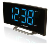 Reloj Despertador Inteligente Morning, Plástico, Negro, Majestic