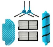 Adecuado Para 7 Uds Filtro Hepa Cepillo Lateral Piezas De Repuesto Cecotec Conga 6090 7090 Accesorios De Robot Aspirador
