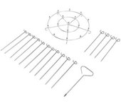 Soporte Para Brochetas De Acero Inoxidable Para Freidora Ninja Foodi De 8 Cuartos