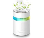 Humidificador Ultrasónico De 900 Ml, Difusor De Aceites Esenciales, Portátil, Usb, Silencioso (blanco)