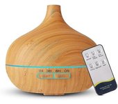 Difusor De Aroma De 500 Ml Para Aceites Esenciales, Humidificador Ultrasónico Con Control Remoto, Difusor Eléctrico Con Luz Led De 7 Colores Para