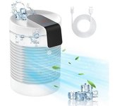 Aire Acondicionado Portátil Con Ventilador, Aire Acondicionado Portátil Y Humidificador Con 3 Velocidades, Unidad De Aire Acondicionado Con Oscilación