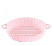 2pcs Air Fryer Silicone Pot, Round Air Fryer Replacement Basket ,heat Resistant Non-stick Mats For Oven, Air Fryer Accessory For Home Kitchen(8.3 Inch