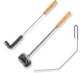 Herramientas De Limpieza De Freidora De 3 Piezas,herramientas De Limpieza De Freidora De Acero Inoxidable,cepillo De Freidora De Cesta,freidora De