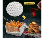 Cesta Para Freidora De Acero Inoxidable Con Aceite Para Patatas Fritas, Nuggets De Pescado, Comida Para Freír, Sartén Para Cocinar En La Cocina