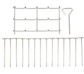 Juego De Parrilla Para Freidora Con Soporte Para Brochetas, Parrilla Vertical De Acero Inoxidable Para Barbacoa, Soporte Giratorio Redondo Para