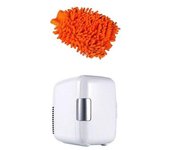 Mini Fridge Car Refrigerators 4l Portable Cooler &cleaning Mitten White