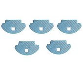 5 Pcs Robot Sweeping Robot Microfiber Mop Pad For Ecovacs