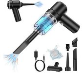 Aspiradora Inalámbrica, Miniaspiradora De Mano, Aspiradora Para Coche Pequeño Con Led, Plumero De Aire Eléctrico Y Aspiradora