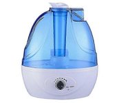 Humidificador Ultrasónico Silencioso De 2,5 L Con Vapor Frío Para Dormitorios Y Habitaciones Grandes, Ajustable, Rotación De 360°, Enchufe Ue A