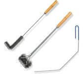 Herramientas De Limpieza De Freidora De 3 Piezas,herramientas De Limpieza De Freidora De Acero Inoxidable,cepillo De Freidora De Canasta,herramientas