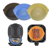 Air Fryer Silicone Pot Air Fryers Oven Accessories Baking Tray Non-stick Pan
