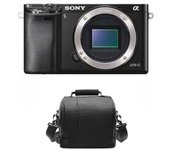 Sony A6000 Body Black + Camera Bag
